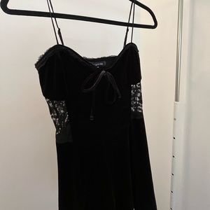Urban Outfitters Faith Velvet Slip Dress
